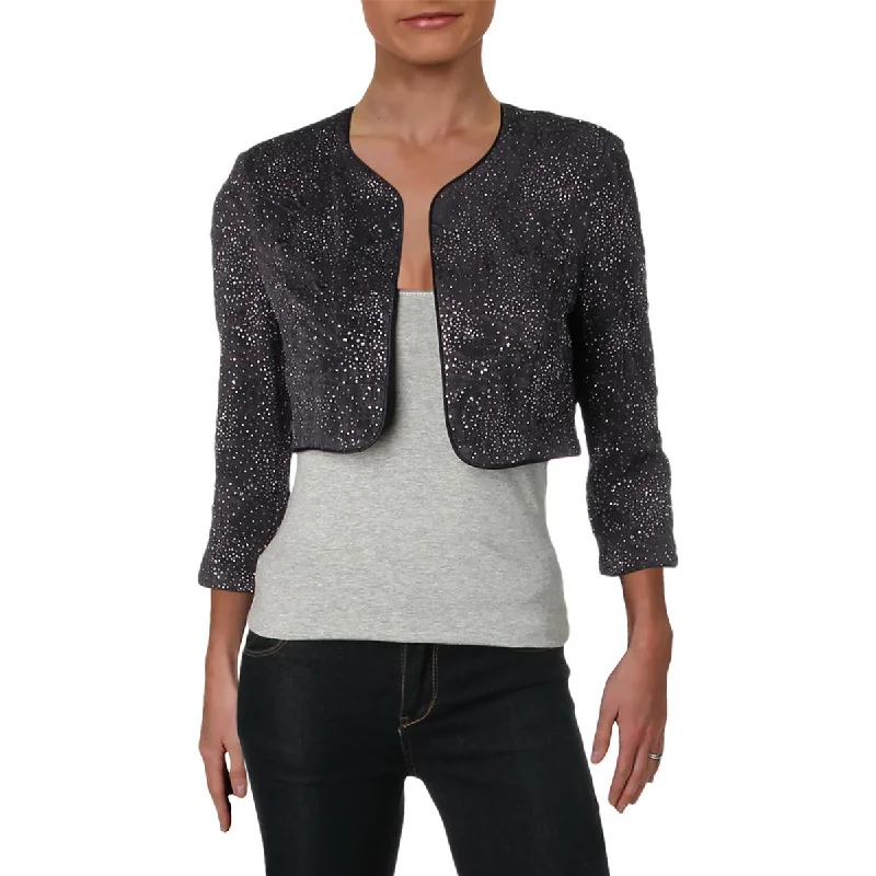 Limited Stock Alex Evenings Womens Knit Crop Bolero