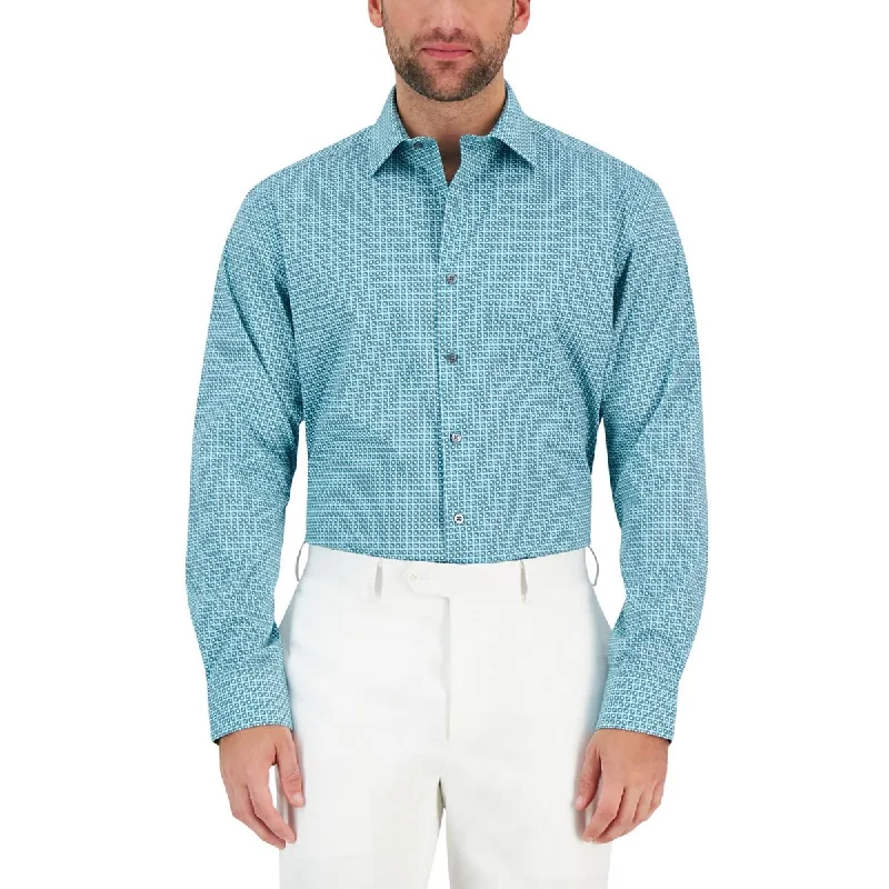 Price Drop Alert Alfani Mens Printed Cotton Dress Shirt