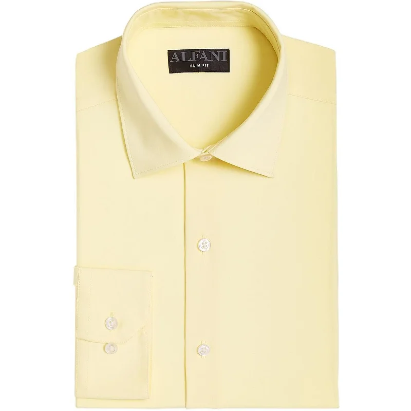 Deal of the Day Alfani Mens Woven Long Sleeves Button-Down Shirt