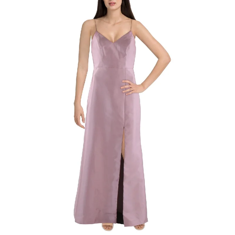 Limited Time Discount Alfred Sung Womens Front Slit Long Evening Dress
