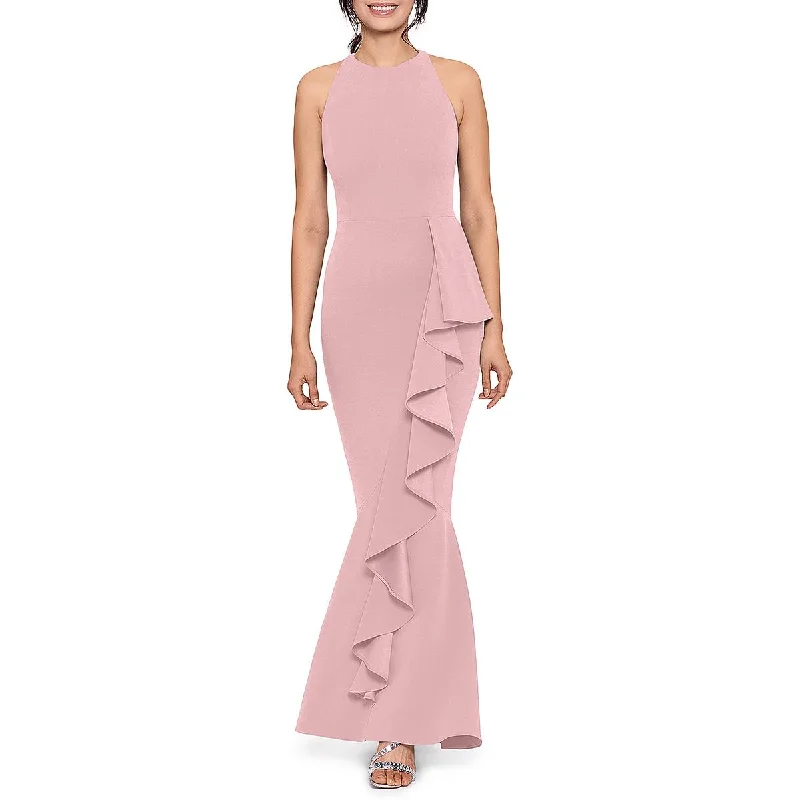 Huge Discounts Aqua Womens Cascade Ruffle Mermaid Evening Dress