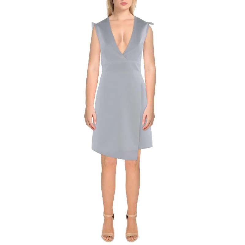 Deal Explosion BCBG Max Azria Kamille Women's Organza Puff Sleeve Fitted Mini Dress