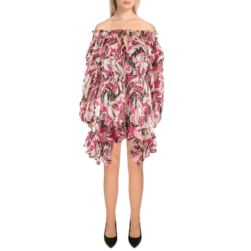 Markdowns Beulah Womens Party Short Mini Dress