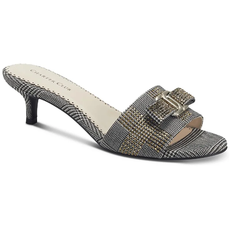 Extra Discounts Charter Club Womens Tessa Embellished Slip On Heels