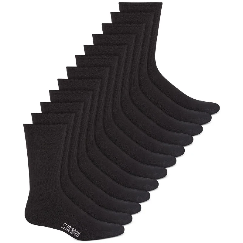 Midnight Sale Club Room Mens 12 Pack Cushioned Crew Socks