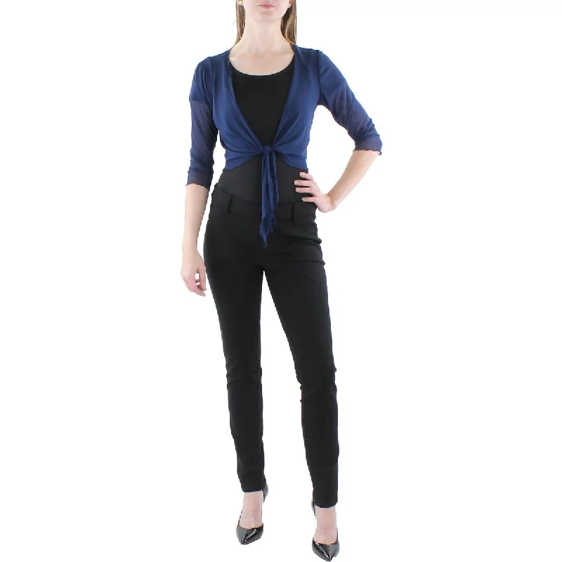 New Markdowns Connected Apparel Womens Petites Mesh Crop Bolero