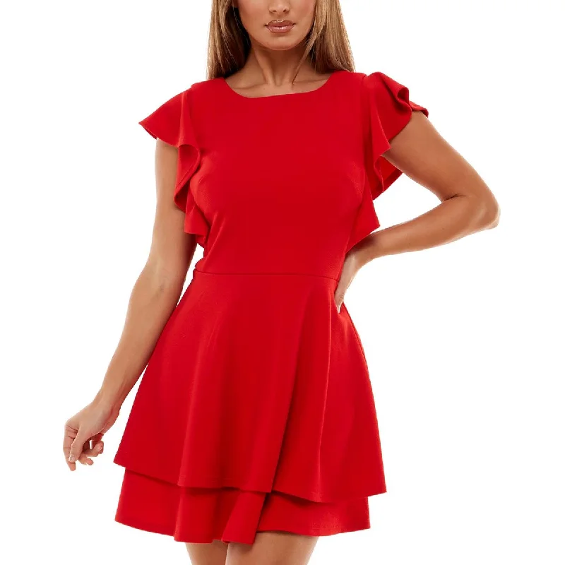 Seasonal Sale Crystal Doll Womens Juniors Party Short Mini Dress