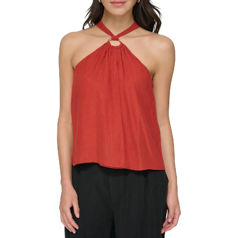 Daily Specials DKNY Womens Crinkle Tank Halter Top