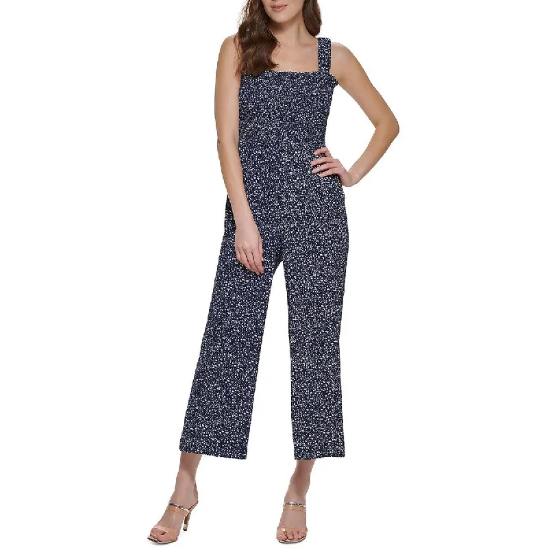 Lowest Prices DKNY Womens Cropped Sleeveless Jumpsuit