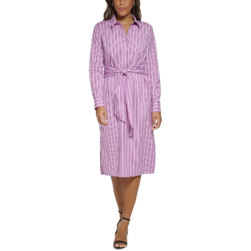 Weekend Deal Donna Karan Womens Collar Shirtdress