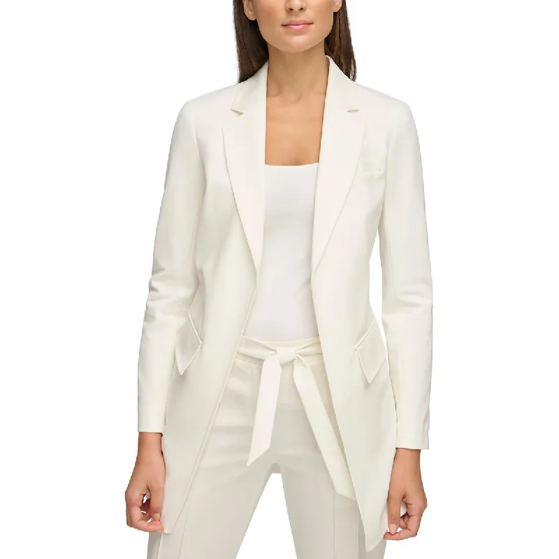 Online Specials Donna Karan Womens Notch Lapel Lon-Line One-Button Blazer