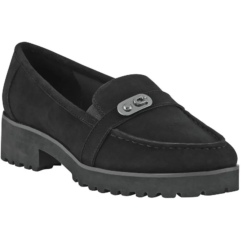 Now or Never Easy Spirit Womens Wendy Suede Slip-On Loafers