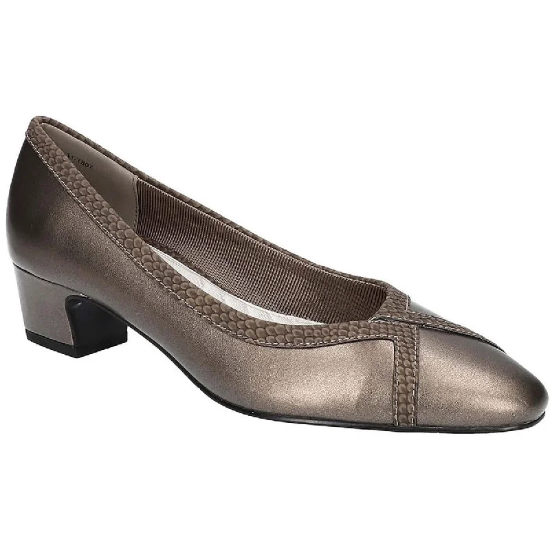 Price Drop Easy Street Womens Myrtle Faux Leather Comfort Insole Pumps