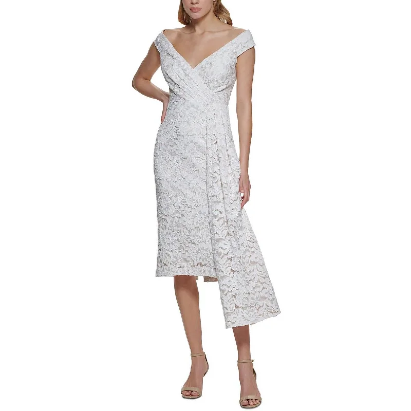 Huge Discounts Eliza J Womens Lace Off-The-Shoulder Cocktail and Party Dress