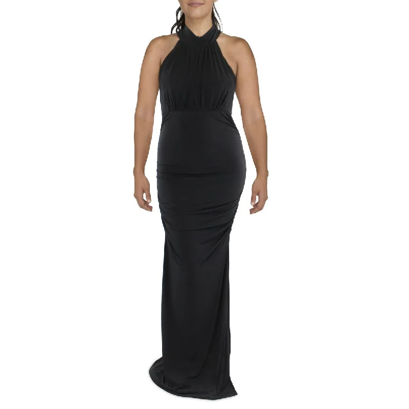 Can't Be Beat Emerald Sundae Womens Juniors Matte Jersey Shirred Maxi Dress