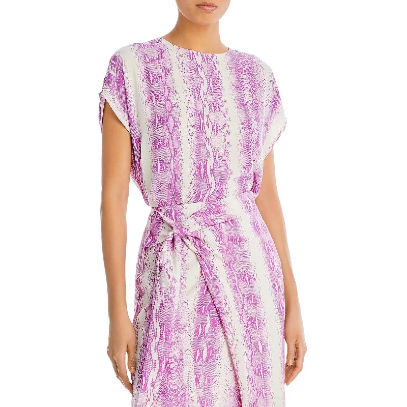 Massive Deals Essentiel Antwerp Womens Snake Print Work Wear Blouse
