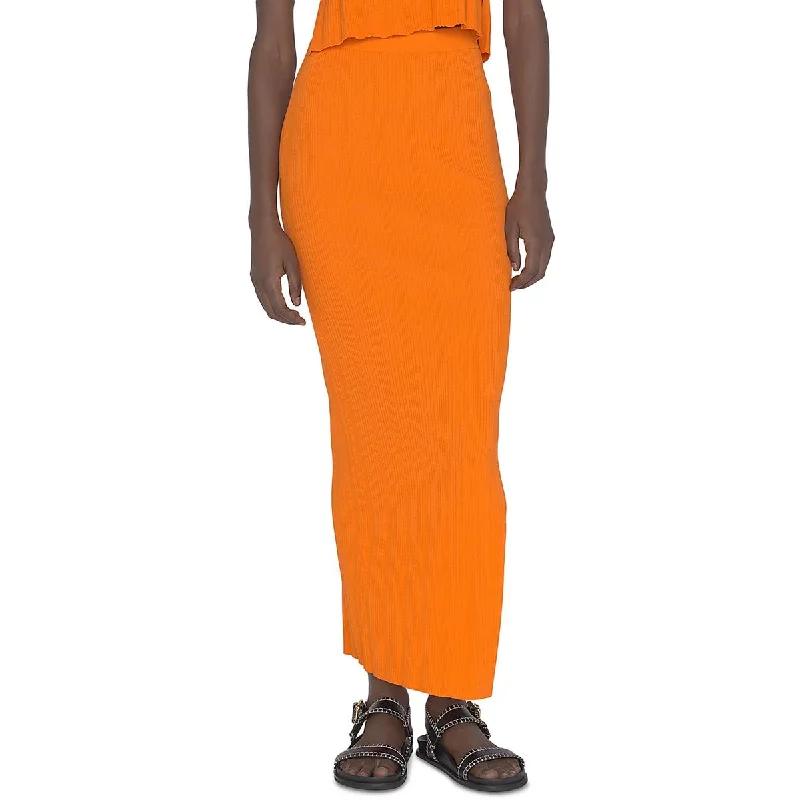 Super Sale FRAME Womens Ribbed Cut-Out Maxi Skirt