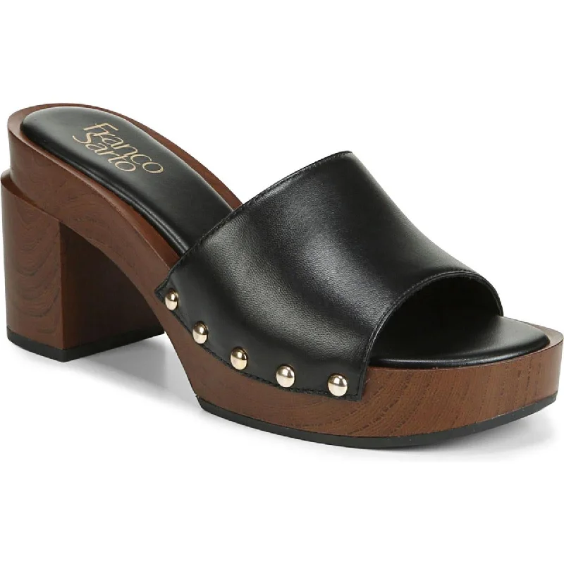 Markdowns Franco Sarto Womens Capri Clog 3 Studded Clogs Shoes