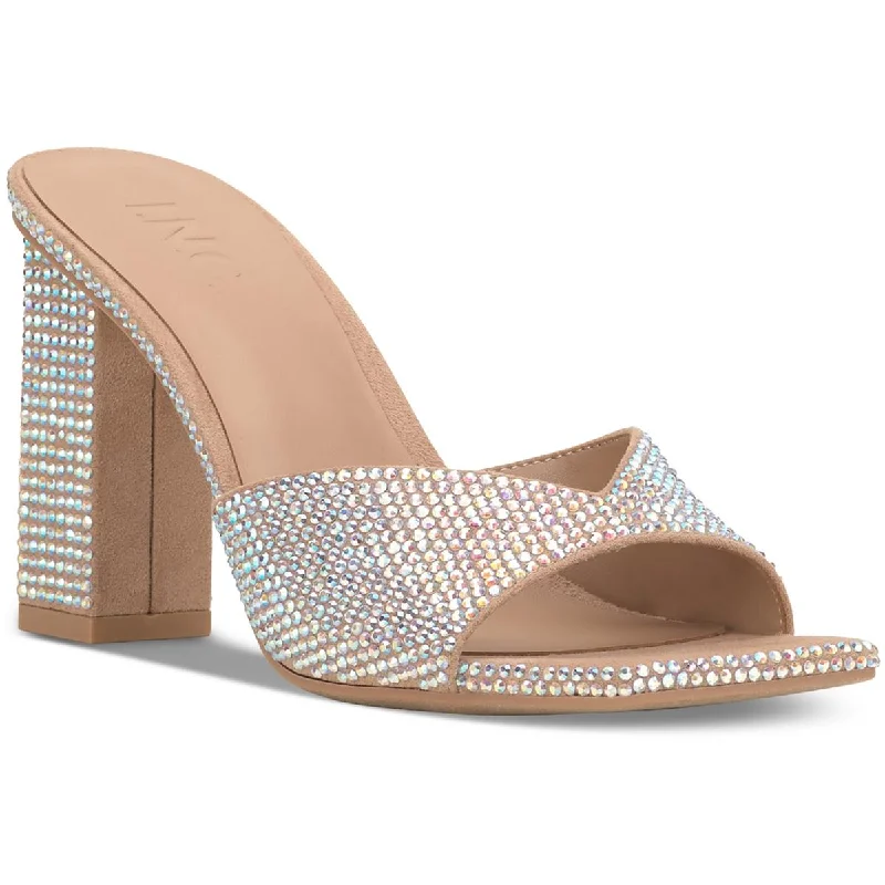 Discount Deals INC Womens Belle Sequined Slip-On Heels