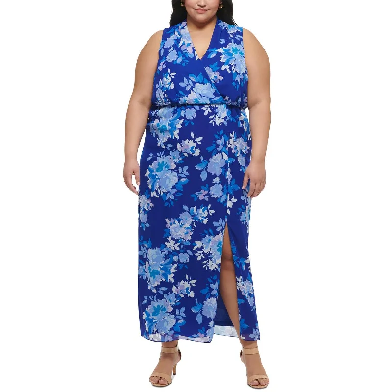 Early Access Jessica Howard Womens Plus Chiffon Maxi Dress