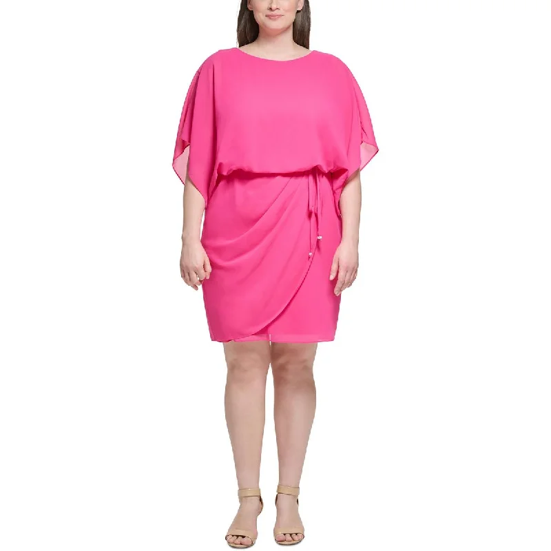 Steals and Deals Jessica Howard Womens Plus Office Short Wear to Work Dress
