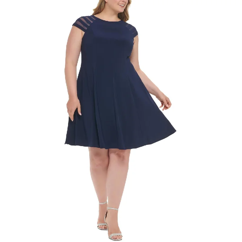 Massive Deals Jessica Howard Womens Plus Panel Knee Length Shift Dress
