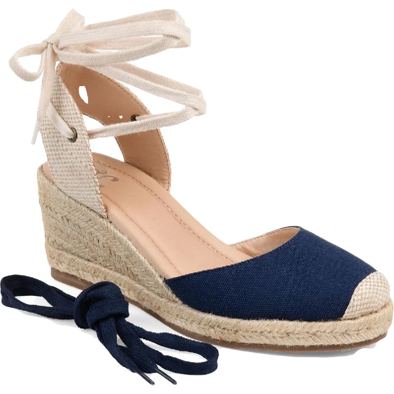 Big Discounts Journee Collection Womens Monte Canvas Ankle Strap Espadrilles
