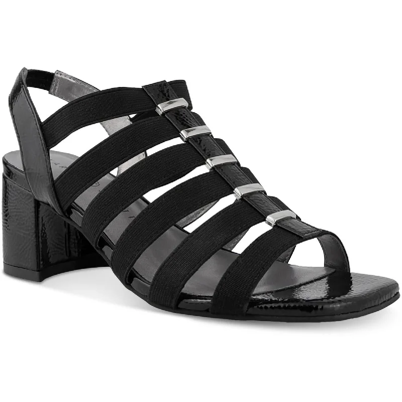 Stock Clearance Karen Scott Womens Yahnnie Open Toe Ankle Block Heel