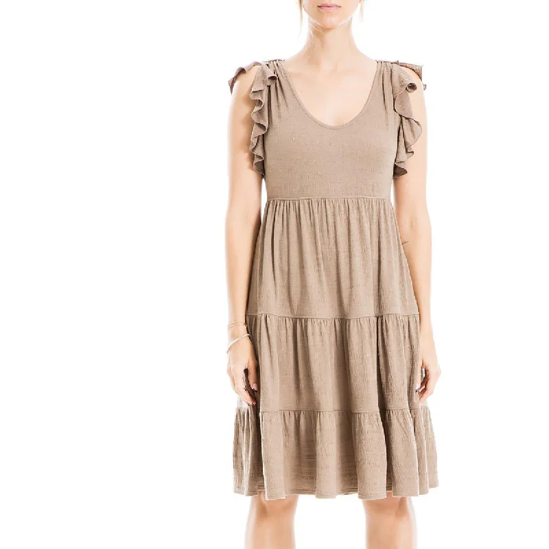Get It Before It’s Gone Max Studio Womens Tiered A-Line Mini Dress