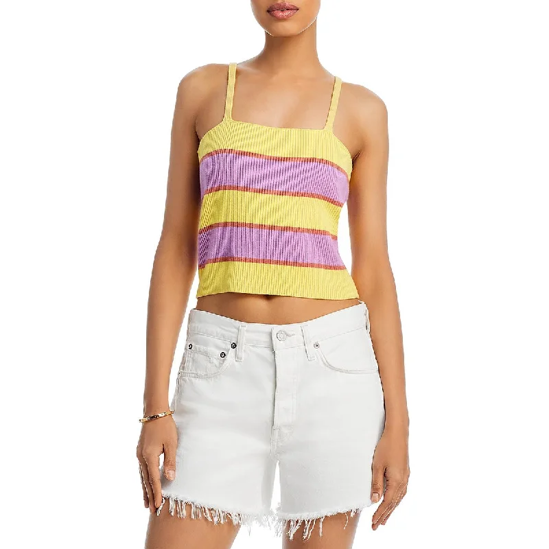 Blowout Deals Mother Womens Striped Tank Pullover Top