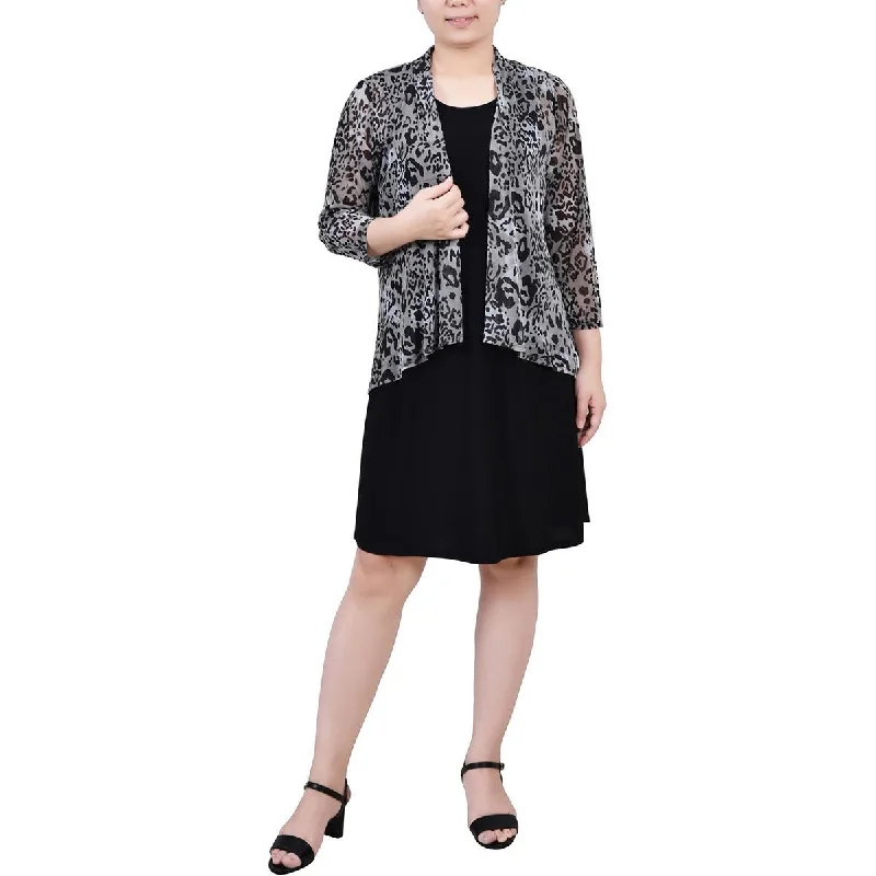 Super Sale NY Collection Womens Petites 2PC Jacket Mini Dress