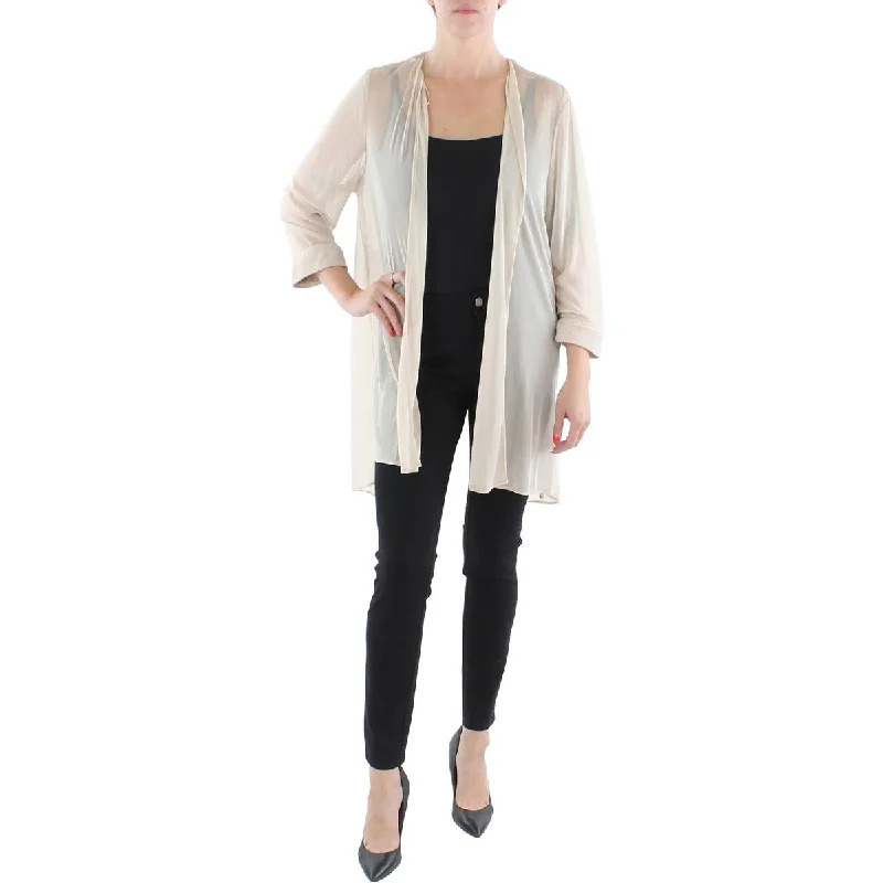 Savings Galore R&M Richards Womens Mesh Sheer Duster Blazer