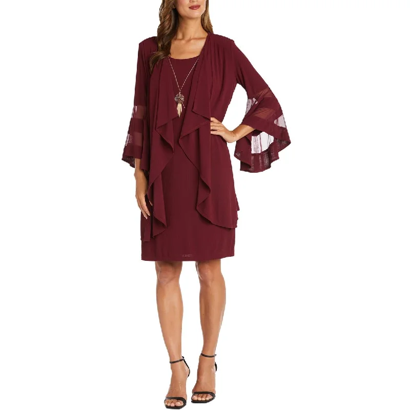Daily Specials R&M Richards Womens Textured Knee-Length Two Piece Dress