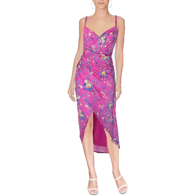 Closeout Sale Rachel Rachel Roy Womens Floral Long Wrap Dress