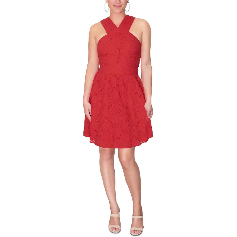 Sale Event Rachel Rachel Roy Womens Raven Eyelet Halter Mini Dress