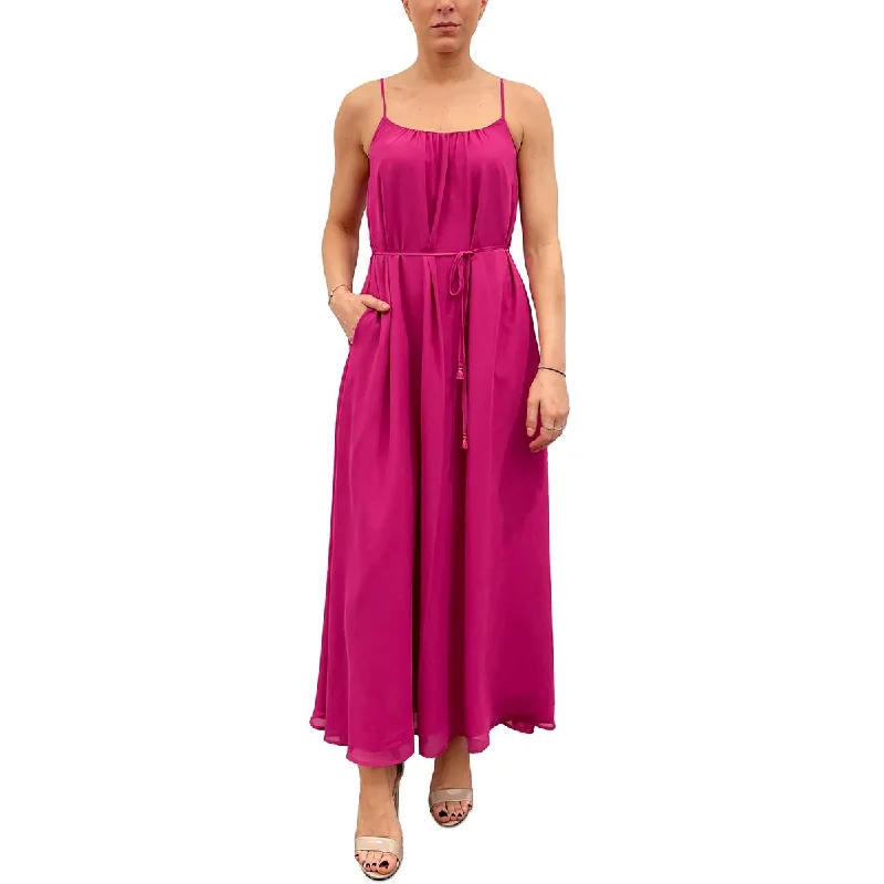 Savings Galore Sam Edelman Womens Belted Chiffon Maxi Dress