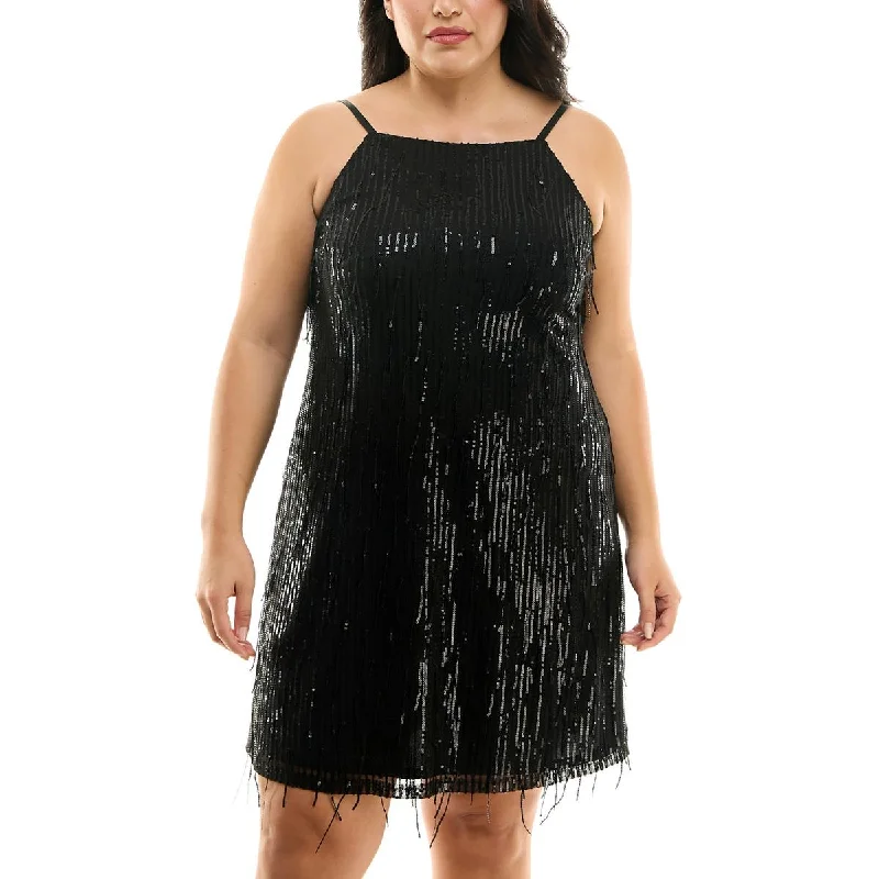 Limited Availability Speechless Womens Plus Sequined  Cocktail And Party Dress
