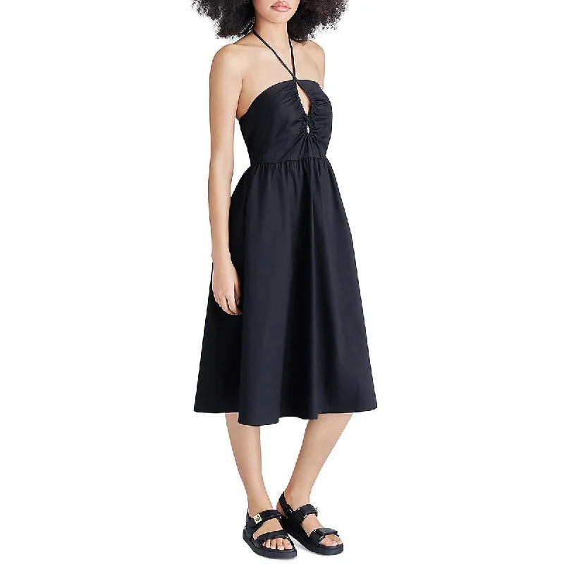 Mega Sale Steve Madden Womens Anais Keyhole Sundress Halter Dress