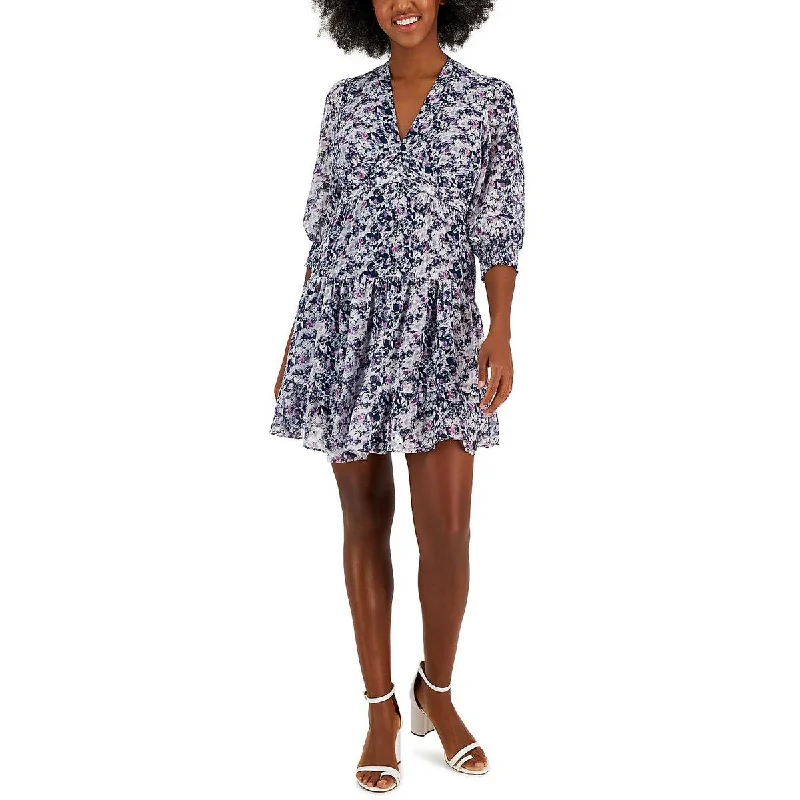 Savings Galore Taylor Womens Party Mini Fit & Flare Dress