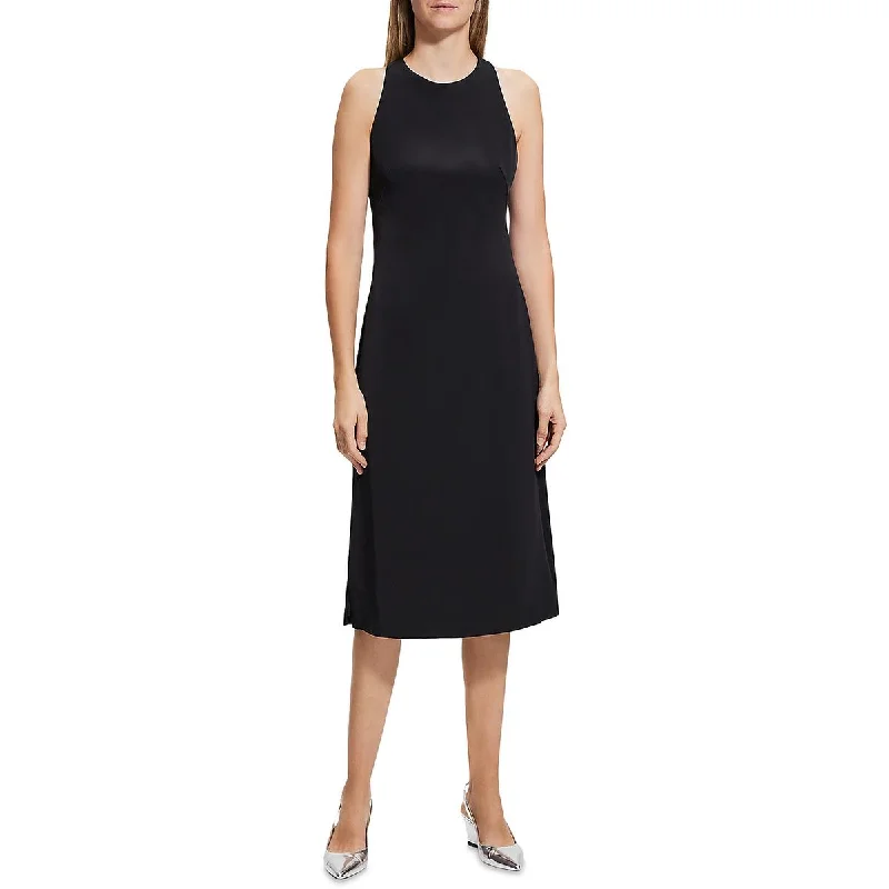 Deal Alert Theory Womens Crossback Short Midi Dress