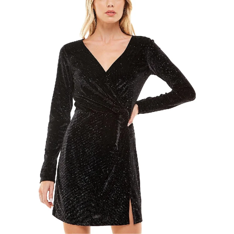 Deal of the Week Trixxi Womens Juniors Glitter Mini Bodycon Dress