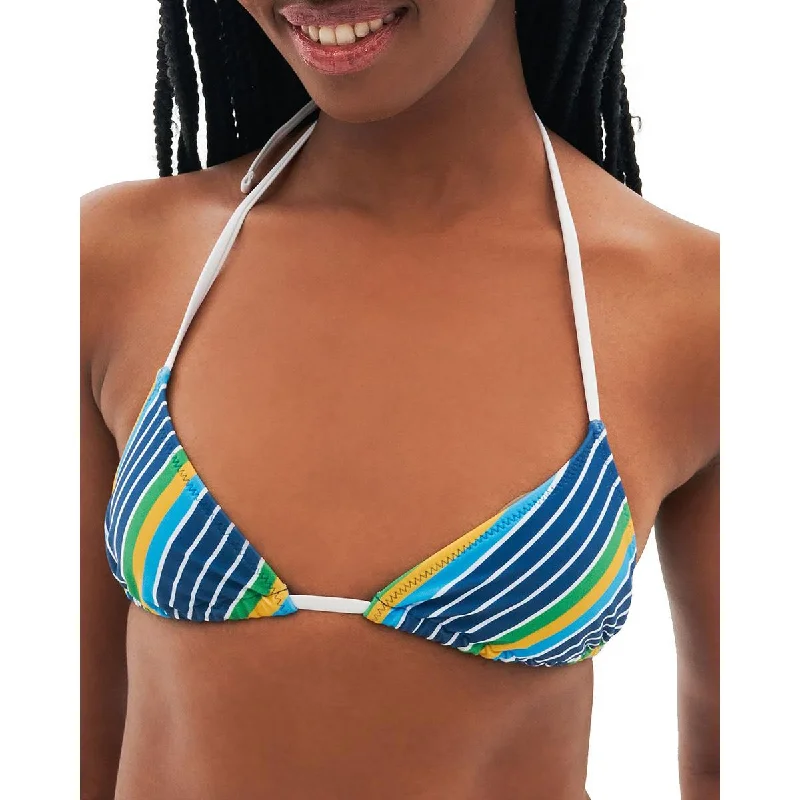 Limited Edition Tropic of C Womens Praia Striped Slide Bikini Swim Top