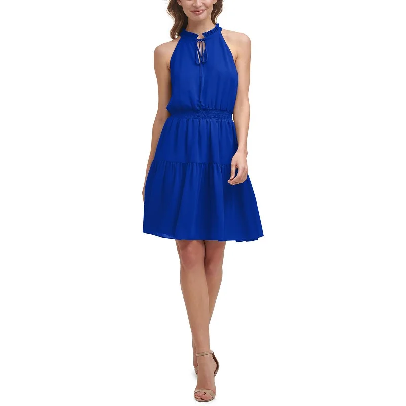 Quick Sale Vince Camuto Womens Scuba Mini Halter Dress