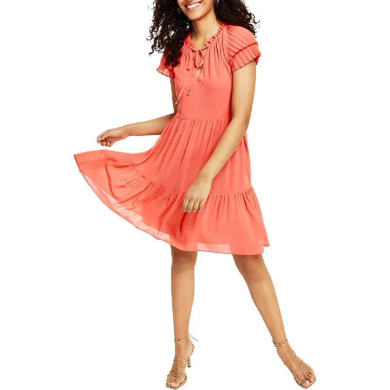 Mega Sale Vince Camuto Womens Tiered Mini Fit & Flare Dress