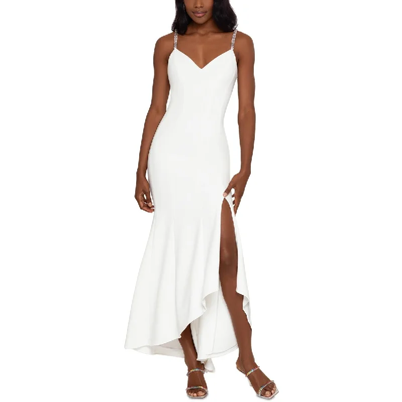 Price Cut Xscape Womens Crepe Rhinestone Cocktail And Party Dress