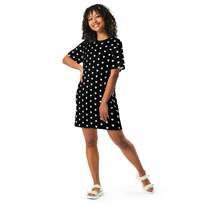 Savings Galore T-shirt dress - HERTTAHOUND HEARTS bw