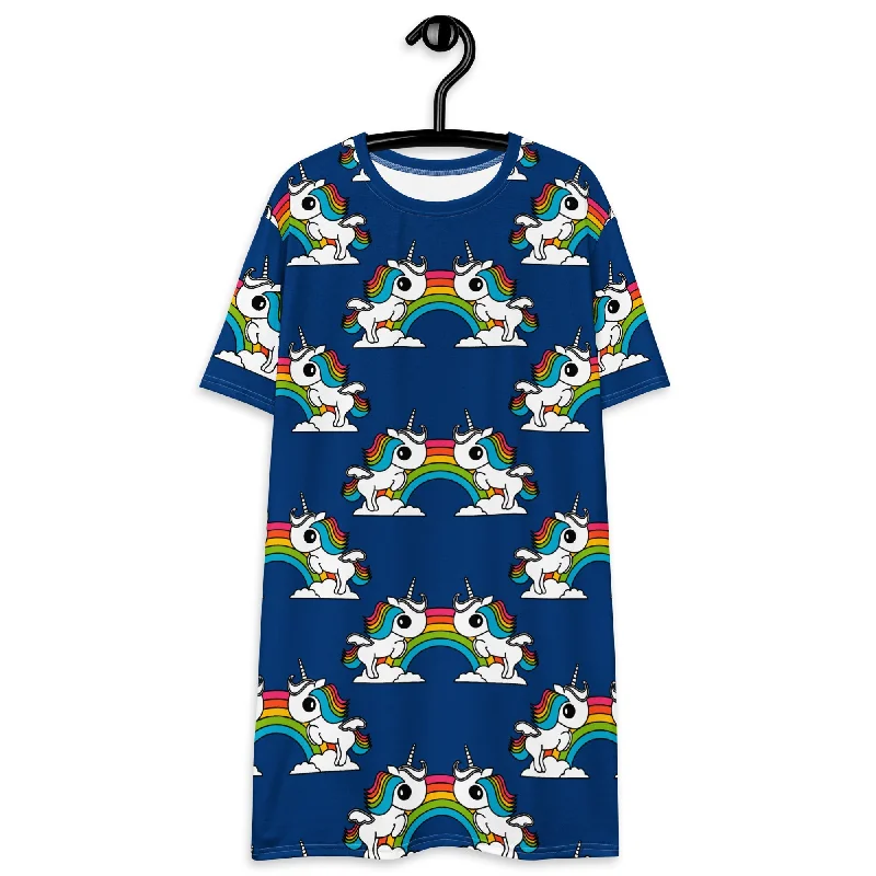 Major Savings UNIQUE blue - T-shirt dress