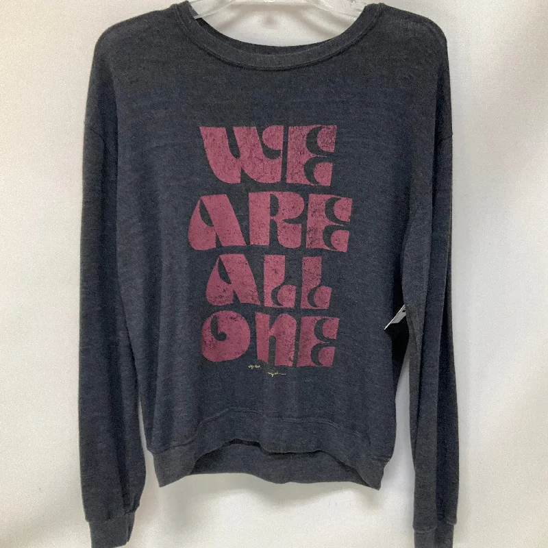 Limited Stock Athletic Sweatshirt Crewneck By Spiritual Gangster In Grey, Size: M