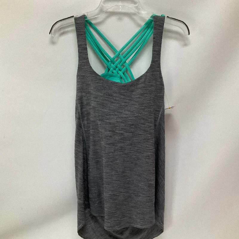 Deep Discounts Athletic Tank Top By Lululemon In Grey, Size: 6