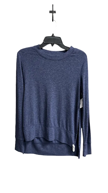 Weekend Flash Sale Athletic Top Long Sleeve Crewneck By Alo In Navy, Size: S